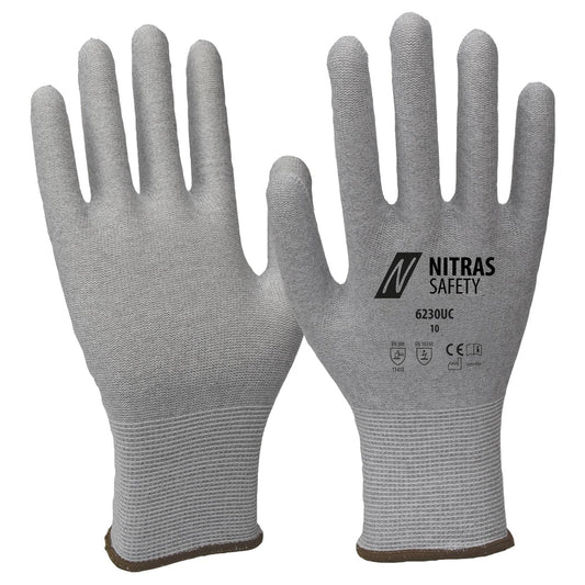 NITRAS antistatische handschoenen, grijs