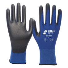 NITRAS SKIN, nylon handschoenen, blauw/zwart