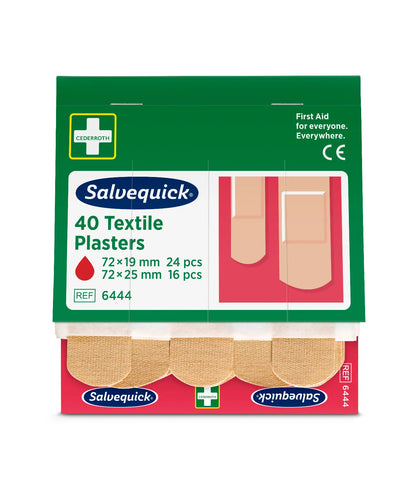 Uitlopende artikelen: Holthaus Medical Salvequick®-pleisters, navulset REF 6444, beschermende verpakking, 2 maten | Verpakking (40 stuks)