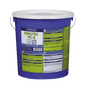 Een blauwe kunststofemmer van 10 kg met de opdruk "Dr. Schnell PEROTEX NC-B" bevat een chloorhoudend vaatwasmiddel voor professionele vaatwassers van DR.SCHNELL; het meertalige etiket bevat productinformatie, instructies en waarschuwingen.