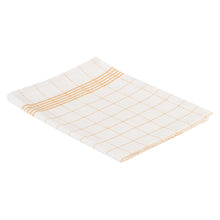 Sito Geschirrtuch Halbleinen, 500 x 700 mm gelb/weiß