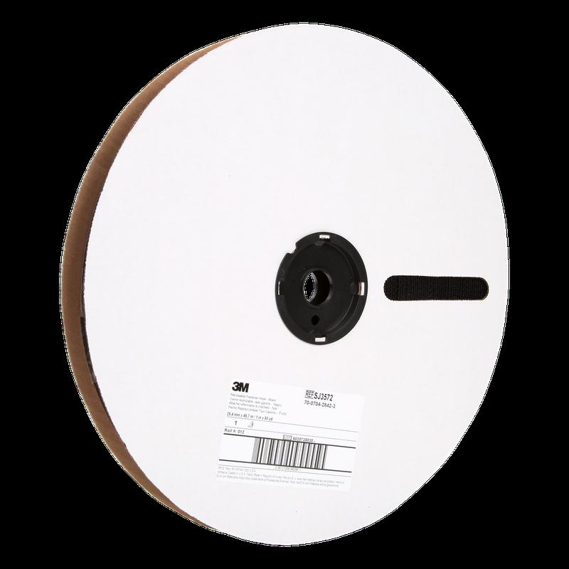 3M™ Haaktape SJ3572 Zwart - Verwijderbare klittenbandsluitingen