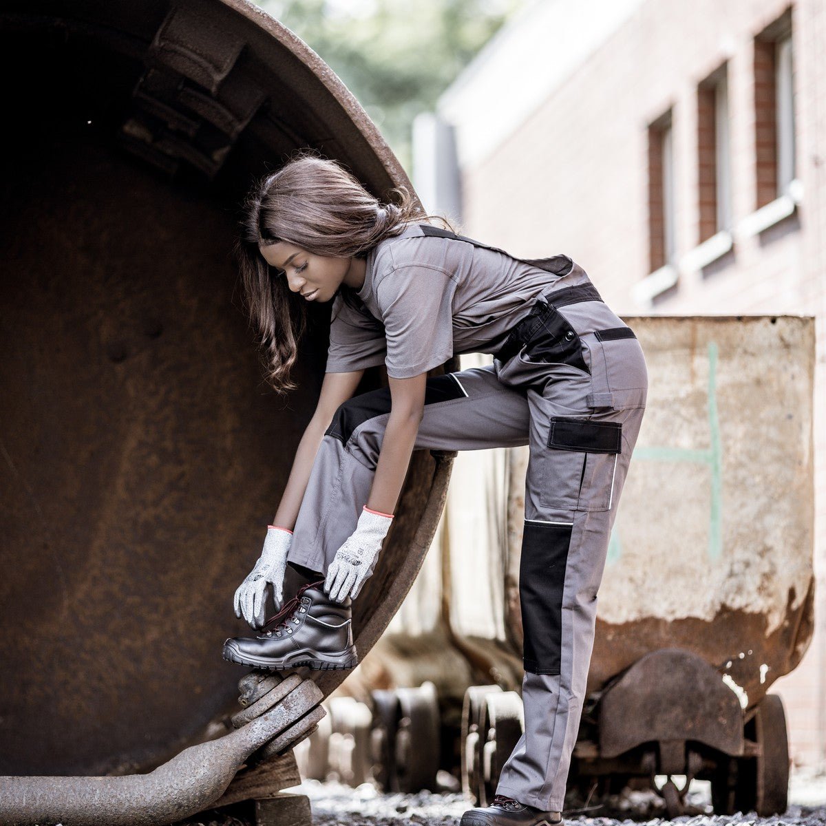 NITRAS MOTION TEX LIGHT, tuinbroek, grijs/zwart