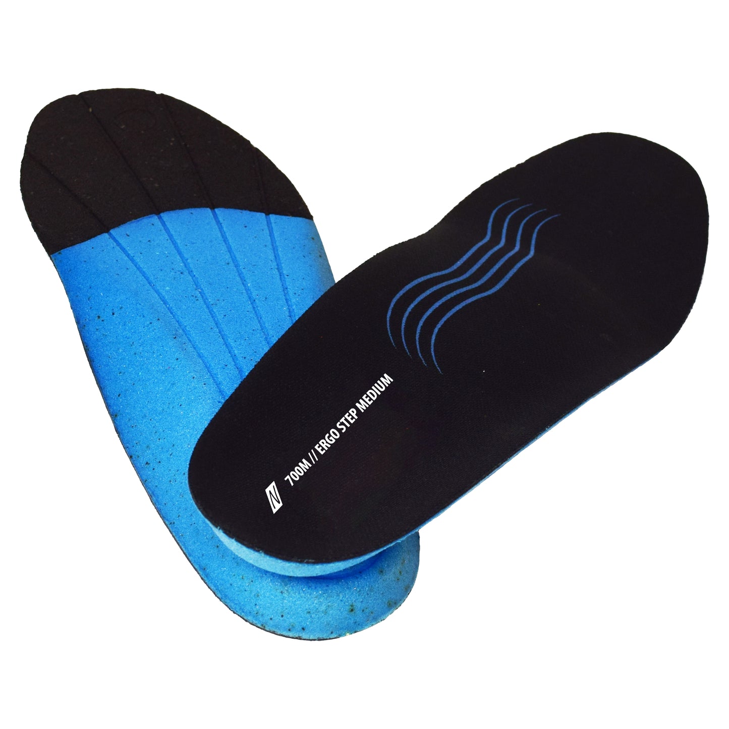 NITRAS ERGO STEP MEDIUM, semi-orthopedische binnenzool, zwart/blauw