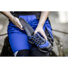 NITRAS ERGO STEP MEDIUM, semi-orthopedische binnenzool, zwart/blauw