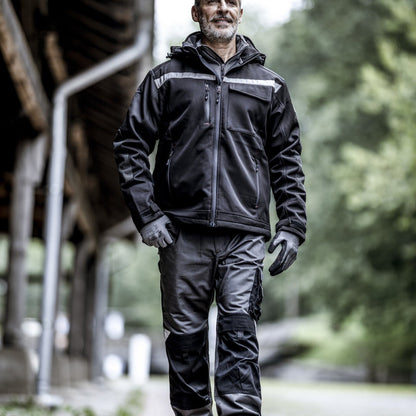 NITRAS MOTION TEX PLUS, softshell jas, zwart