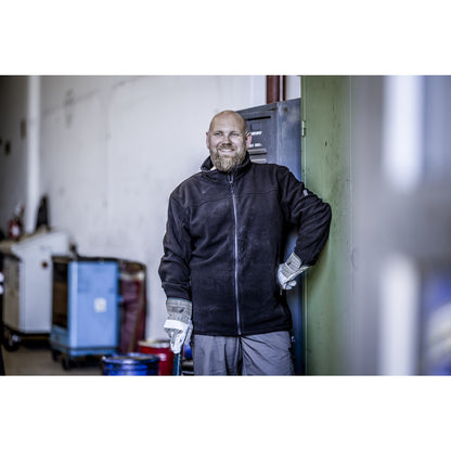 NITRAS MOTION TEX PLUS, fleecejack, zwart