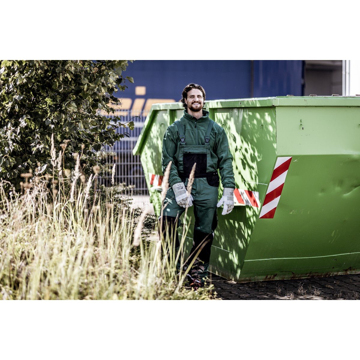 NITRAS MOTION TEX PLUS, tuinbroek, groen/zwart