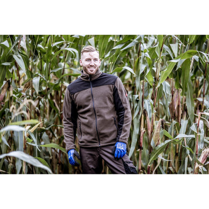 NITRAS MOTION TEX PLUS, fleecejack, bruin/zwart