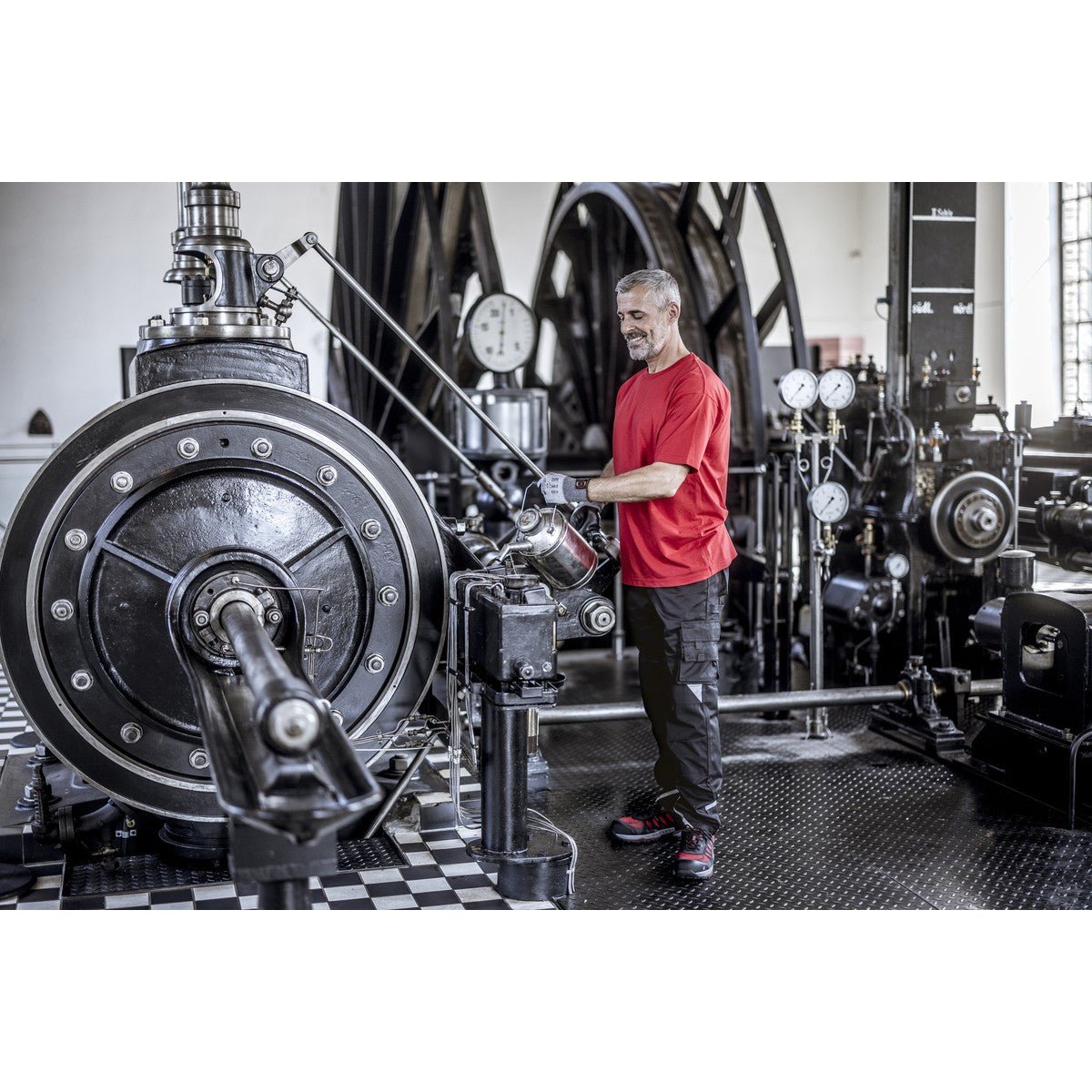 NITRAS MOTION TEX PLUS, werkbroek, lang, zwart