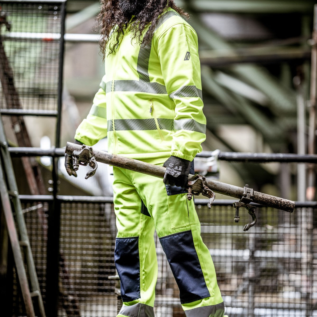 NITRAS MOTION TEX VIZ, functioneel jack met hoge zichtbaarheid