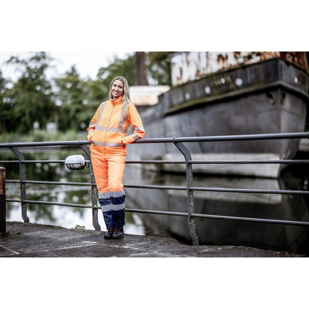 NITRAS MOTION TEX VIZ, winterbroek met hoge zichtbaarheid