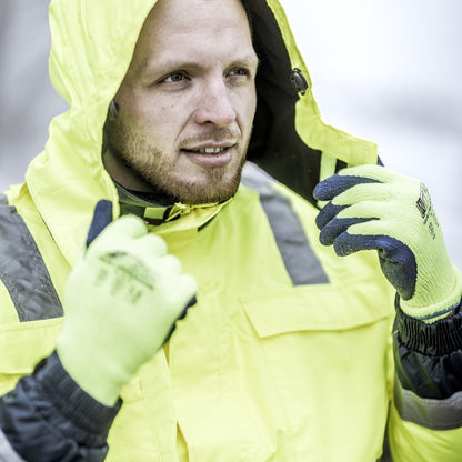 NITRAS afneembare wintercapuchon, neongeel, OEKO-TEX polyester: 100% | Pak (1 stuk)