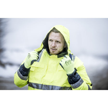NITRAS WINTER BLOCKER, winterhandschoenen, neon geel/blauw