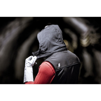 NITRAS afneembare capuchon, zwart, OEKO-TEX polyester: 94%; Elastaan: 6% | Pak (1 stuk)