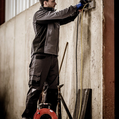 NITRAS MOTION TEX LIGHT, softshell jas, grijs/zwart