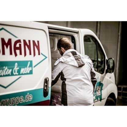 NITRAS afneembare capuchon, wit/grijs, OEKO-TEX polyester: 94%; Elastaan: 6% | Pak (1 stuk)