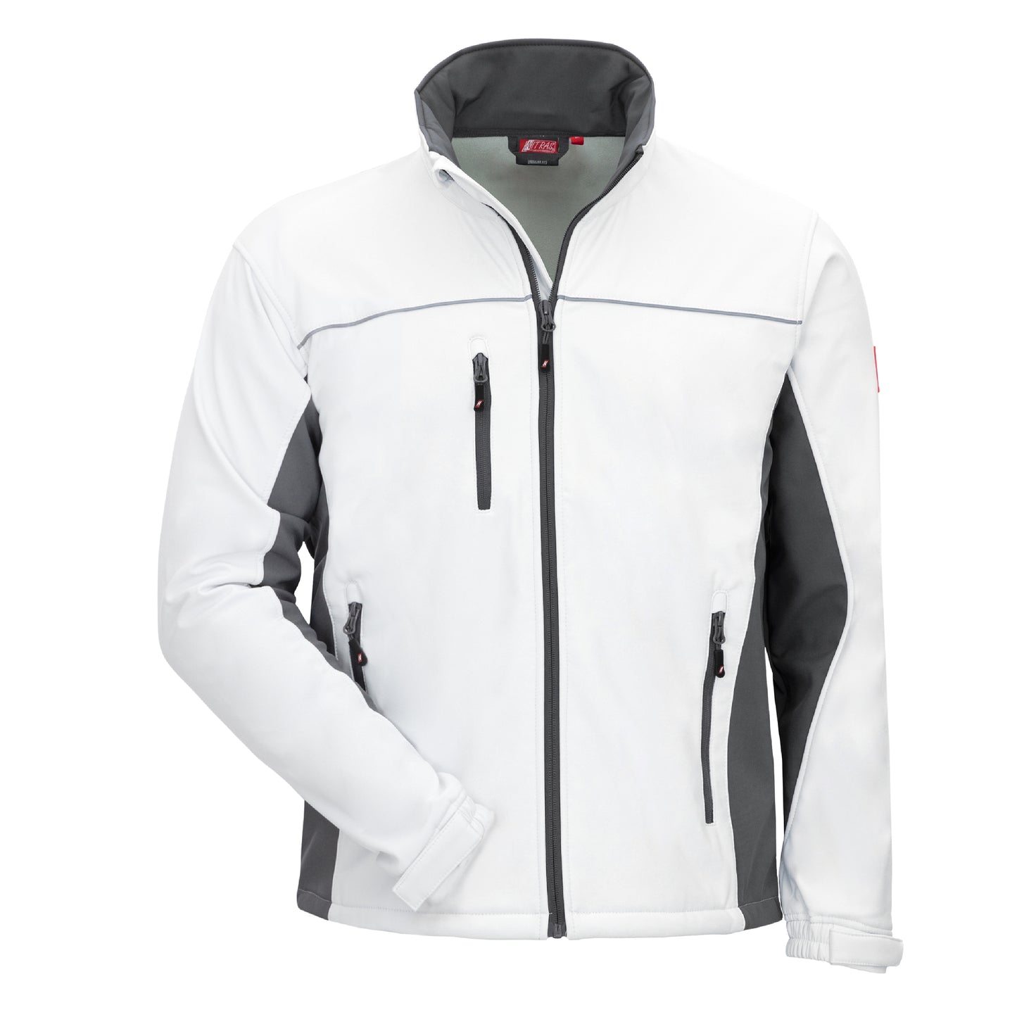 NITRAS MOTION TEX LIGHT, softshell jas, wit/grijs