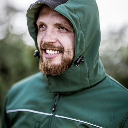 NITRAS afneembare capuchon, groen/zwart, OEKO-TEX polyester: 94%; Elastaan: 6% | Pak (1 stuk)