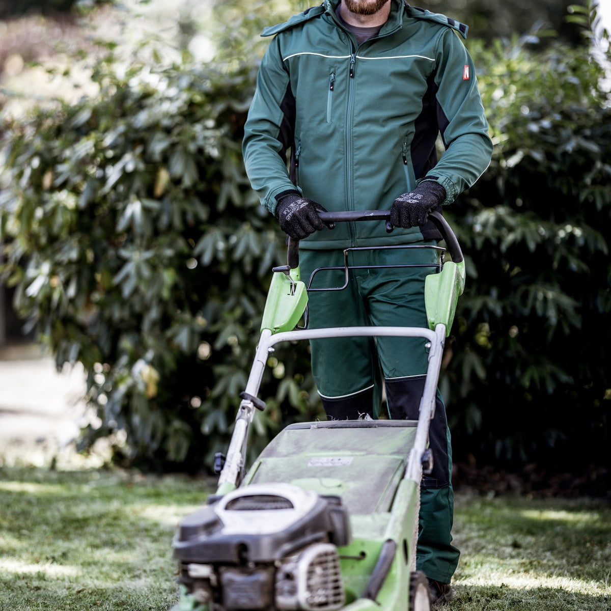 NITRAS MOTION TEX LIGHT, softshell jas, groen/zwart