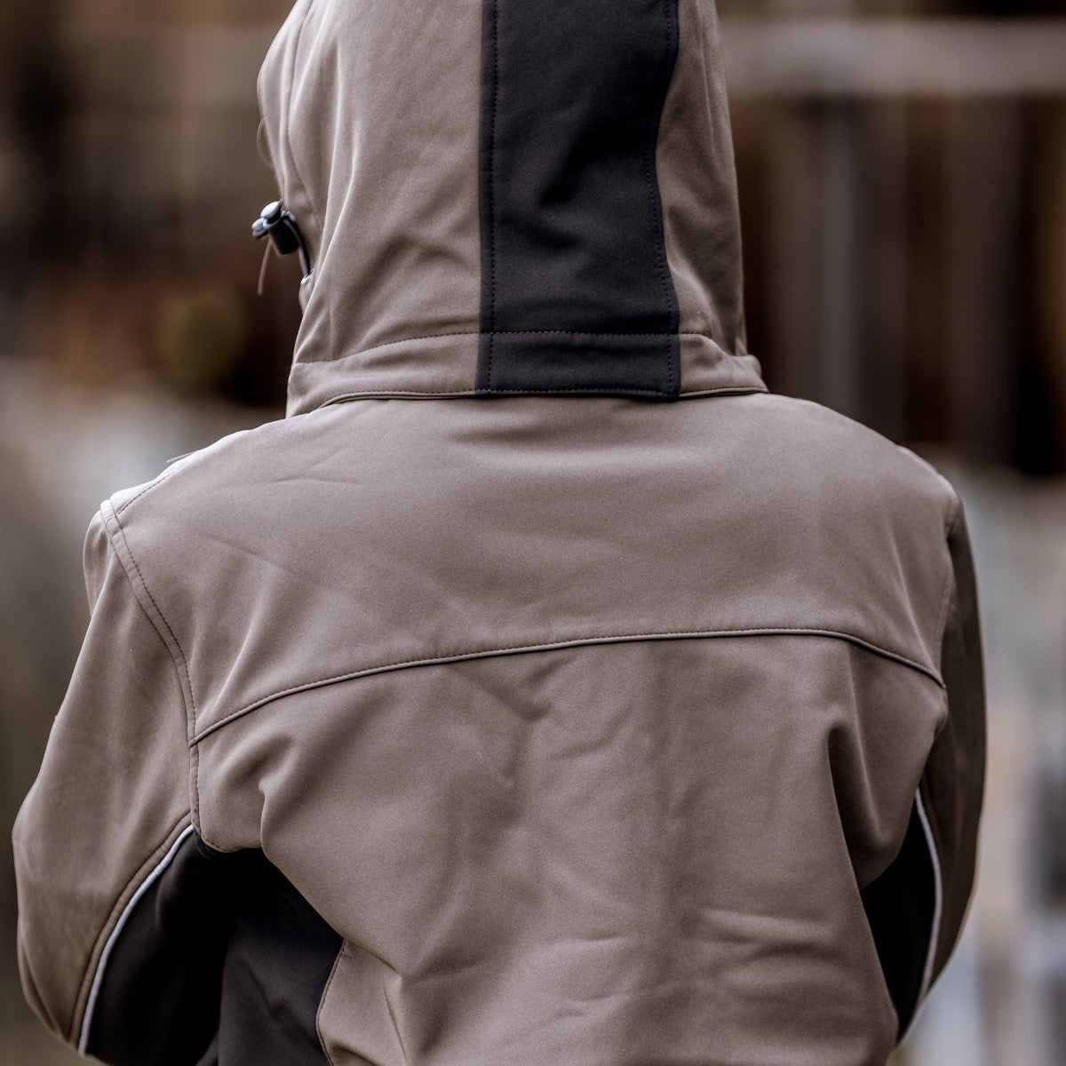 NITRAS afneembare capuchon, bruin/zwart, OEKO-TEX polyester: 94%; Elastaan: 6% | Pak (1 stuk)