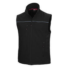 NITRAS MOTION TEX LIGHT, softshellvest, zwart