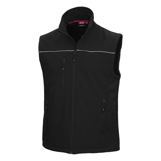 NITRAS MOTION TEX LIGHT, softshellvest, zwart