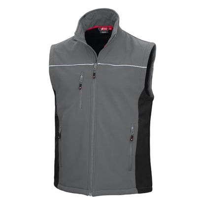 NITRAS MOTION TEX LIGHT, softshell vest, grijs/zwart