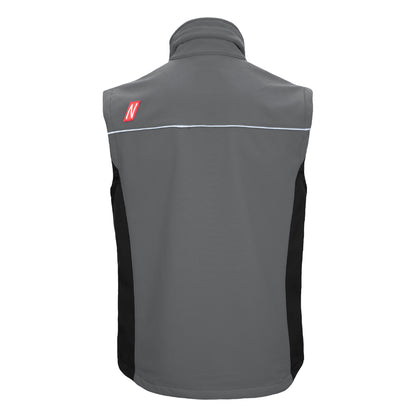 NITRAS MOTION TEX LIGHT, softshell vest, grijs/zwart