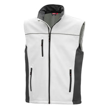 NITRAS MOTION TEX LIGHT, softshell vest, wit/grijs