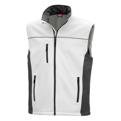 NITRAS MOTION TEX LIGHT, softshell vest, wit/grijs