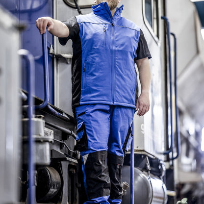 NITRAS MOTION TEX LIGHT, softshell vest, koningsblauw/zwart