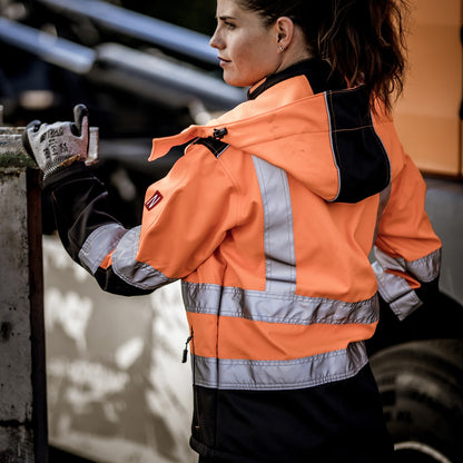 NITRAS afneembare capuchon, neon oranje/zwart, OEKO-TEX polyester: 100% | Pak (1 stuk)