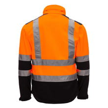 NITRAS MOTION TEX VIZ, high-visibility softshell jas, neon oranje/zwart