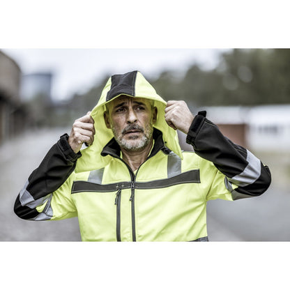 NITRAS afneembare capuchon, neongeel/zwart, OEKO-TEX polyester: 100% | Pak (1 stuk)