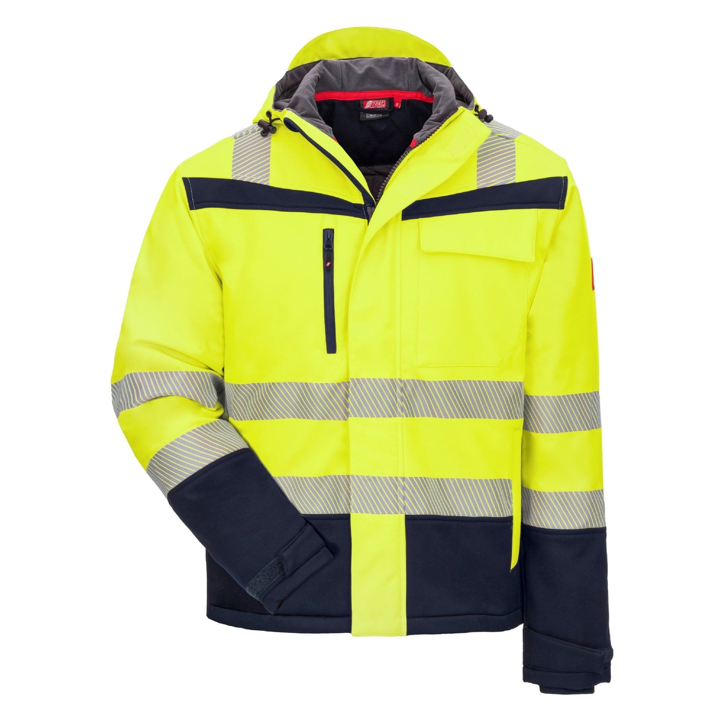 NITRAS MOTION TEX VIZ PLUS, wintersoftshelljack met hoge zichtbaarheid