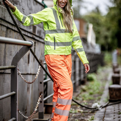 NITRAS MOTION TEX VIZ PLUS, hoge zichtbaarheidsregenbroek