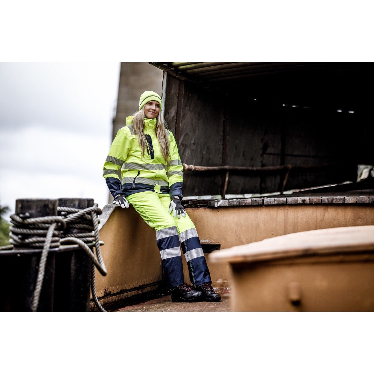 NITRAS MOTION TEX VIZ, lange winterwaarschuwingsbroek