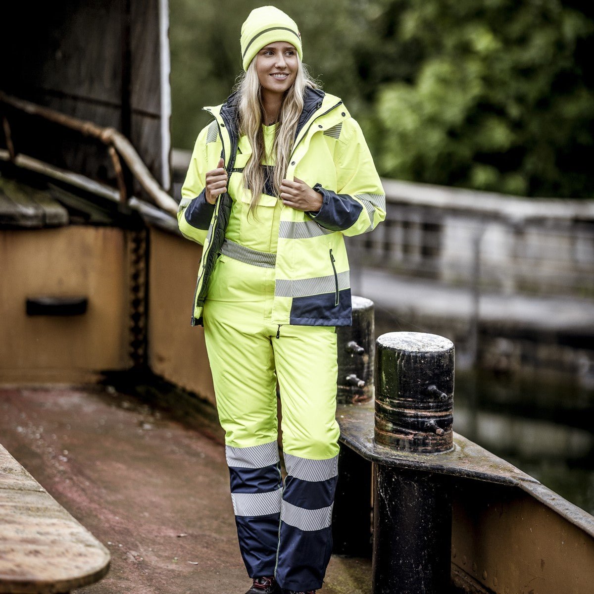 NITRAS MOTION TEX VIZ, winterbroek met hoge zichtbaarheid