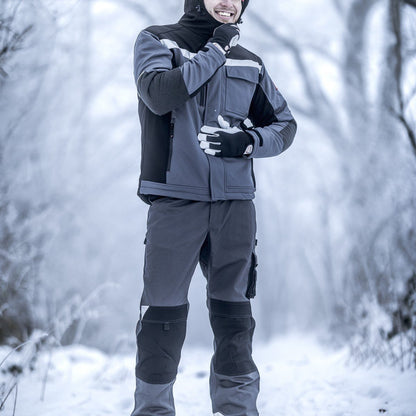 NITRAS DEXTER WINTER, mechanische handschoenen, grijs/zwart
