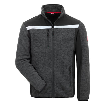 NITRAS MOTION TEX PLUS, gebreid softshelljack, zwart