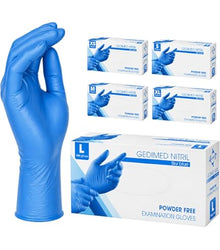 Uitlopende artikelen: Biocaremedic nitrilhandschoenen, wegwerphandschoenen, blauw – 100 stuks – maat M | Verpakking (100 handschoenen)