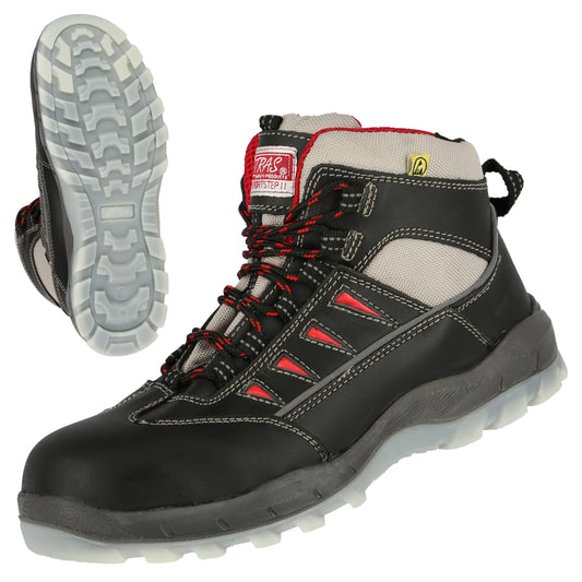 NITRAS SPORT STEP MID, S3 veiligheidslaarzen, halfhoog, zwart