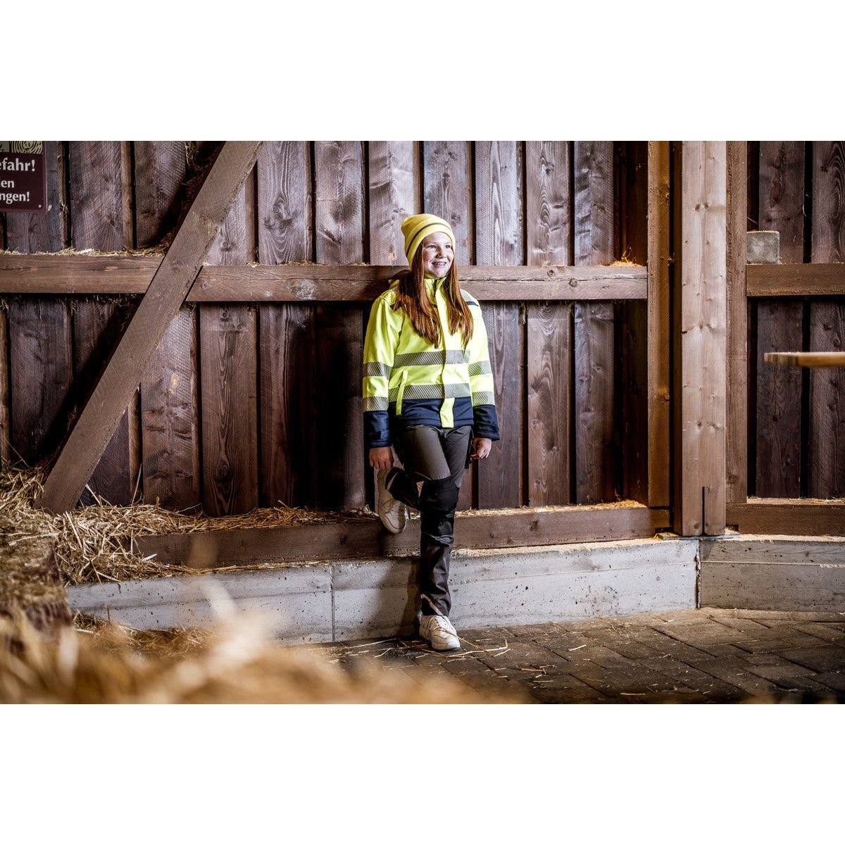 NITRAS MOTION TEX KIDS, werkbroek, lang, grijs/zwart