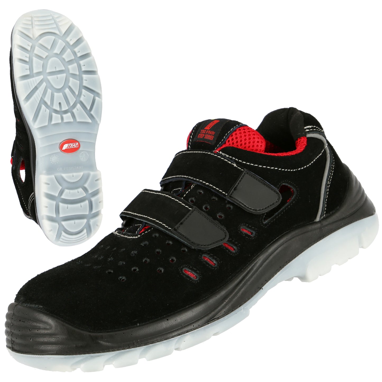 NITRAS EASY STEP SA, S1P veiligheidssandalen, zwart