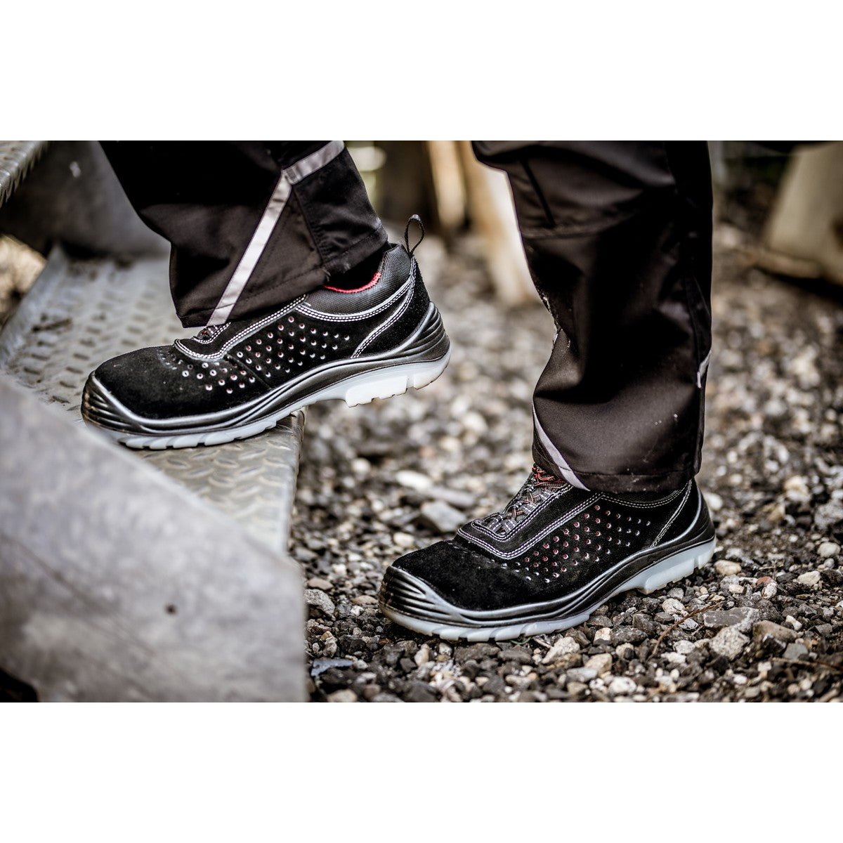 NITRAS EASY STEP P, S1P veiligheidsschoenen, zwart