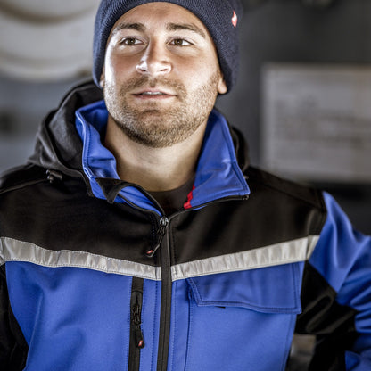 NITRAS MOTION TEX PLUS, softshell jas, koningsblauw/zwart