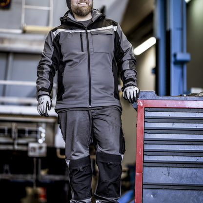 NITRAS MOTION TEX PLUS, werkbroek, lang, grijs/zwart