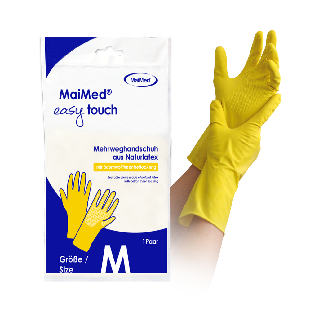 MaiMed huishoudhandschoenen easy touch, geel