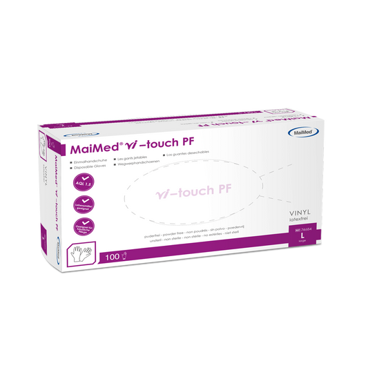MaiMed vi-touch vinyl wegwerphandschoenen, poedervrij, 100 stuks/doos